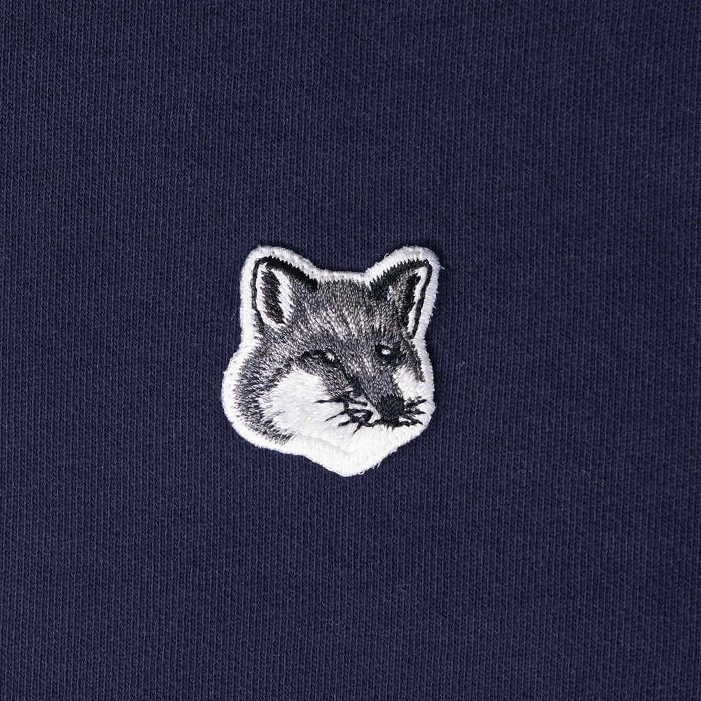 Maison Kitsune Grey Fox Head Patch Classic Sweatshirt - Navy
