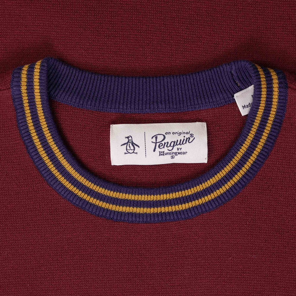 Original Penguin Knitted Sweater - Cabernet
