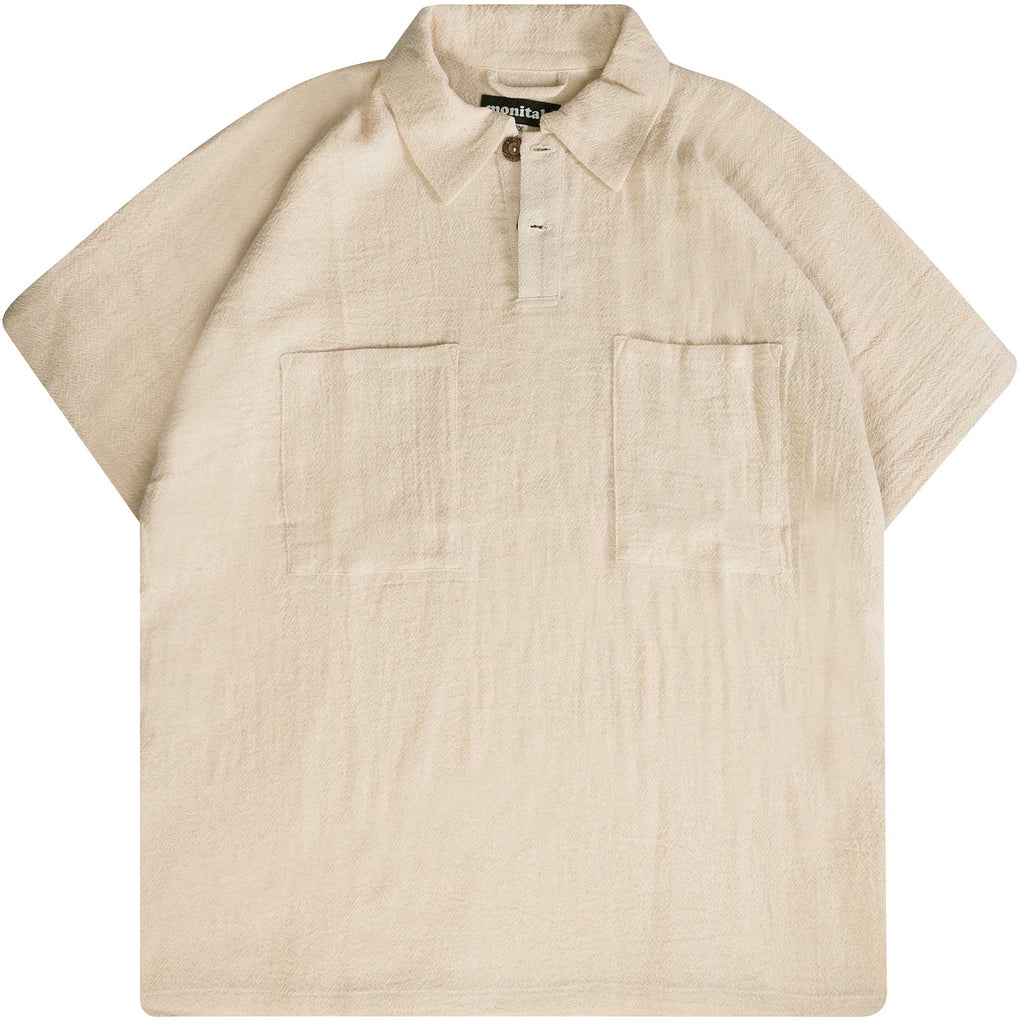 Monitaly Polo Poncho - Natural