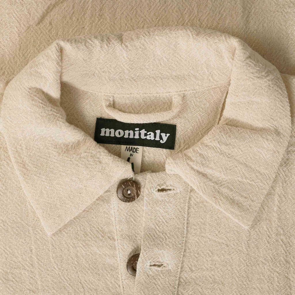 Monitaly Polo Poncho - Natural