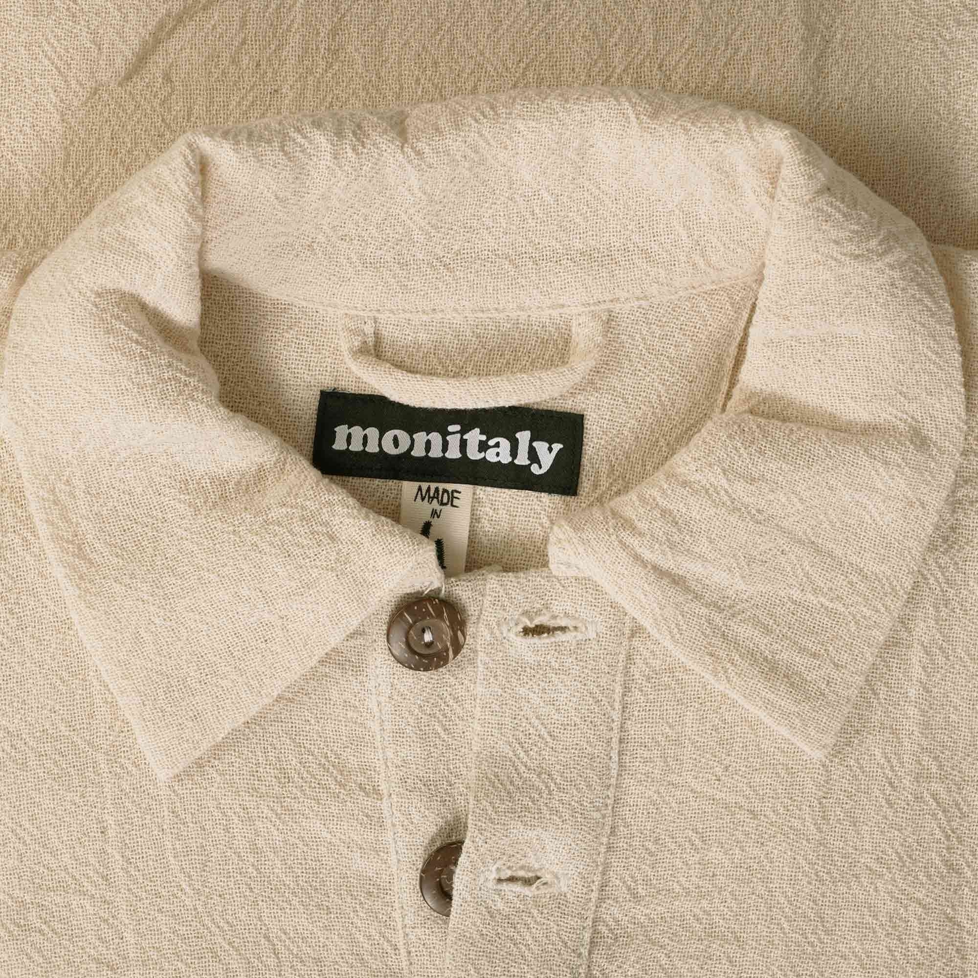 Monitaly Polo Poncho - Natural