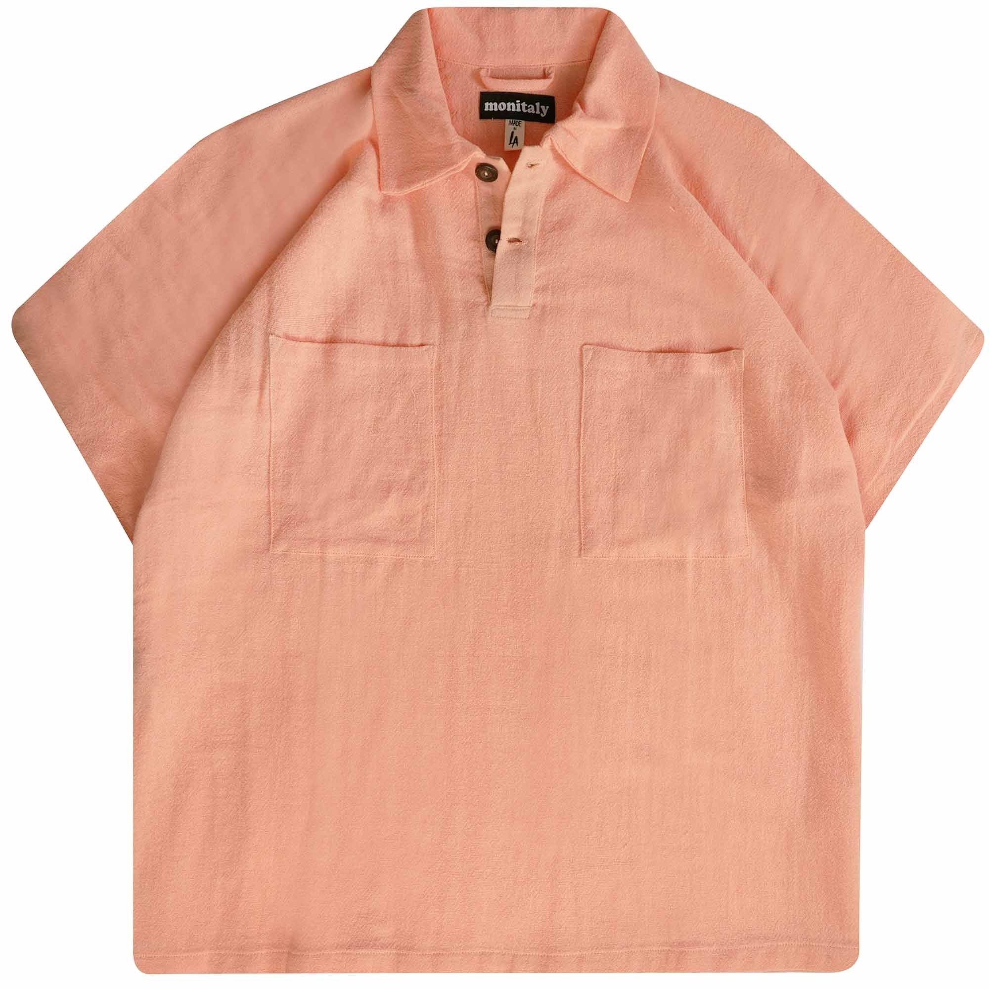 Monitaly Polo Poncho - Peach