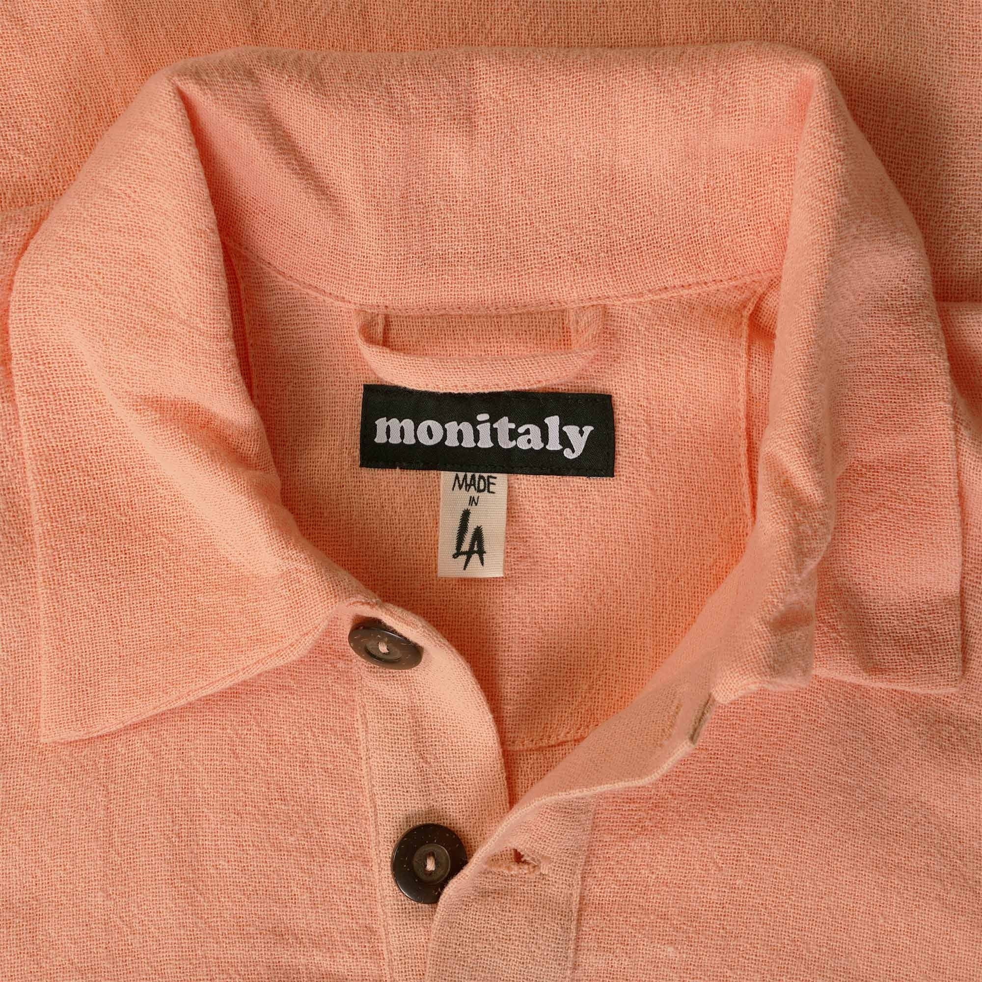 Monitaly Polo Poncho - Peach