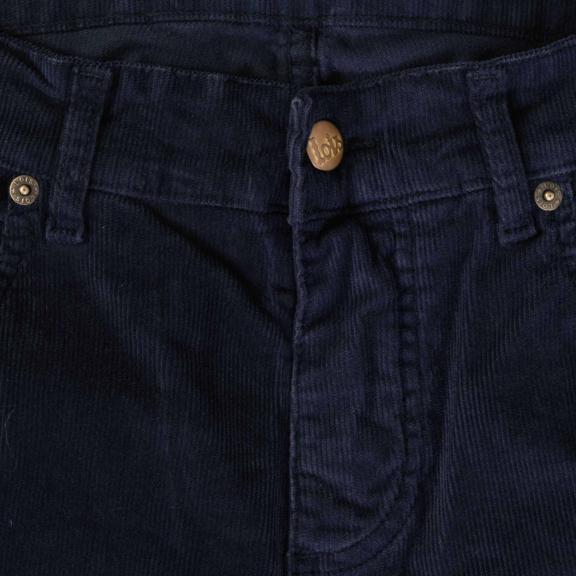 Lois Sierra Thin Navy Corduroy Trousers 5083