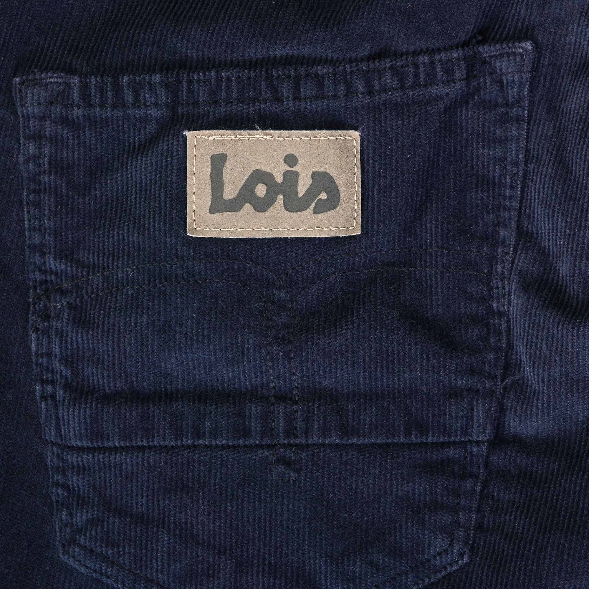 Lois Sierra Thin Navy Corduroy Trousers 5083