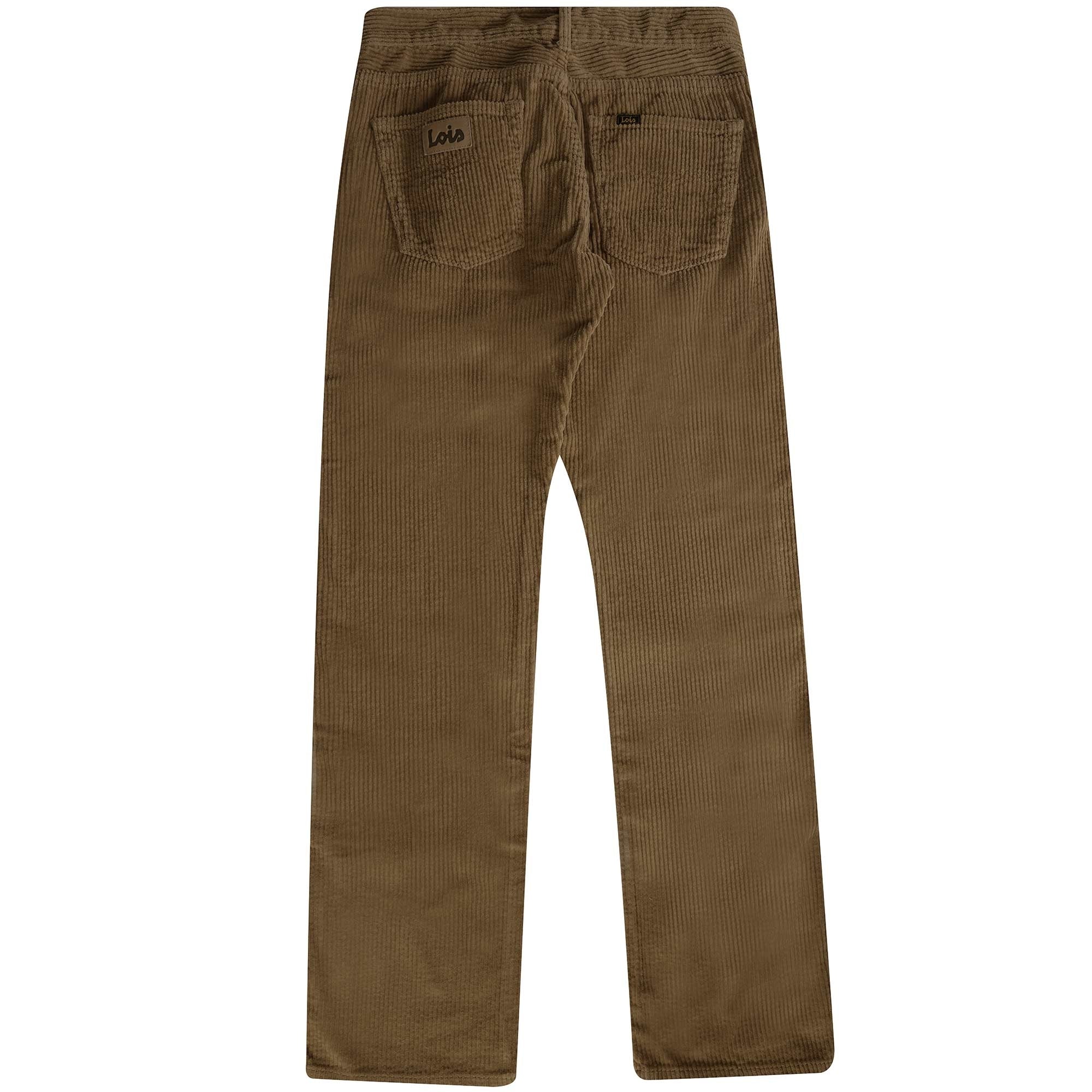 Lois Jeans New Dallas Jumbo Brown Corduroy Trousers 199