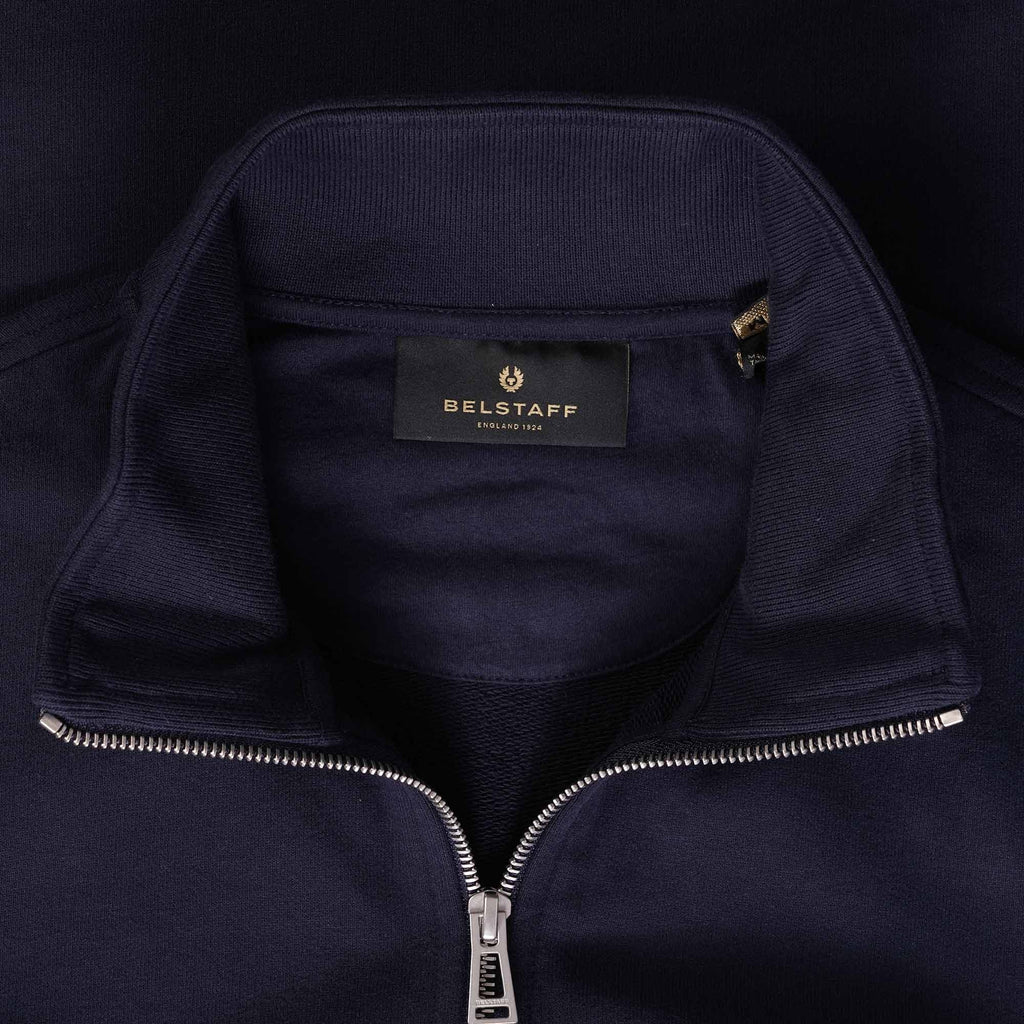 Belstaff Quarter Zip Sweatshirt - Dark Ink