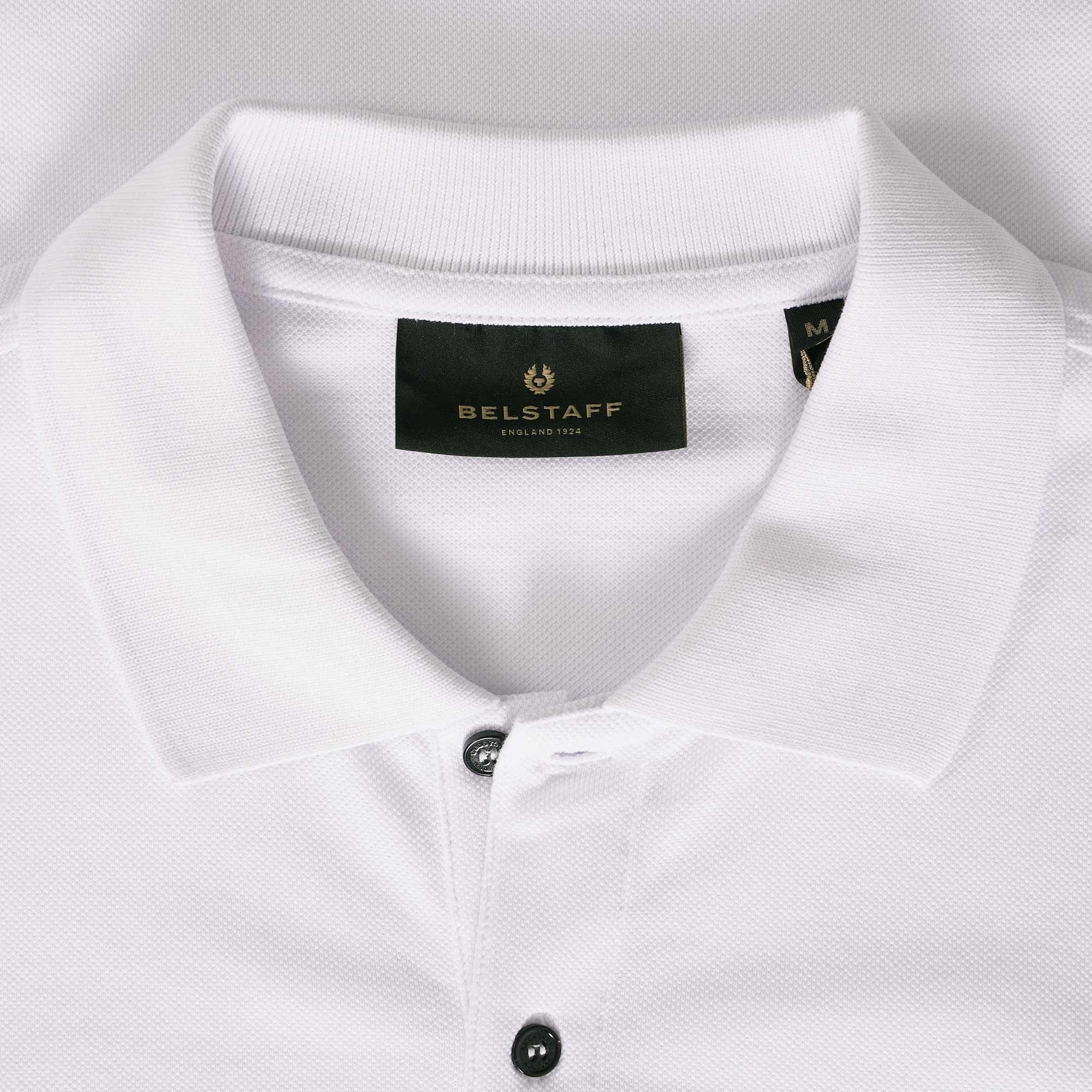 Belstaff Long Sleeve Polo Shirt - White
