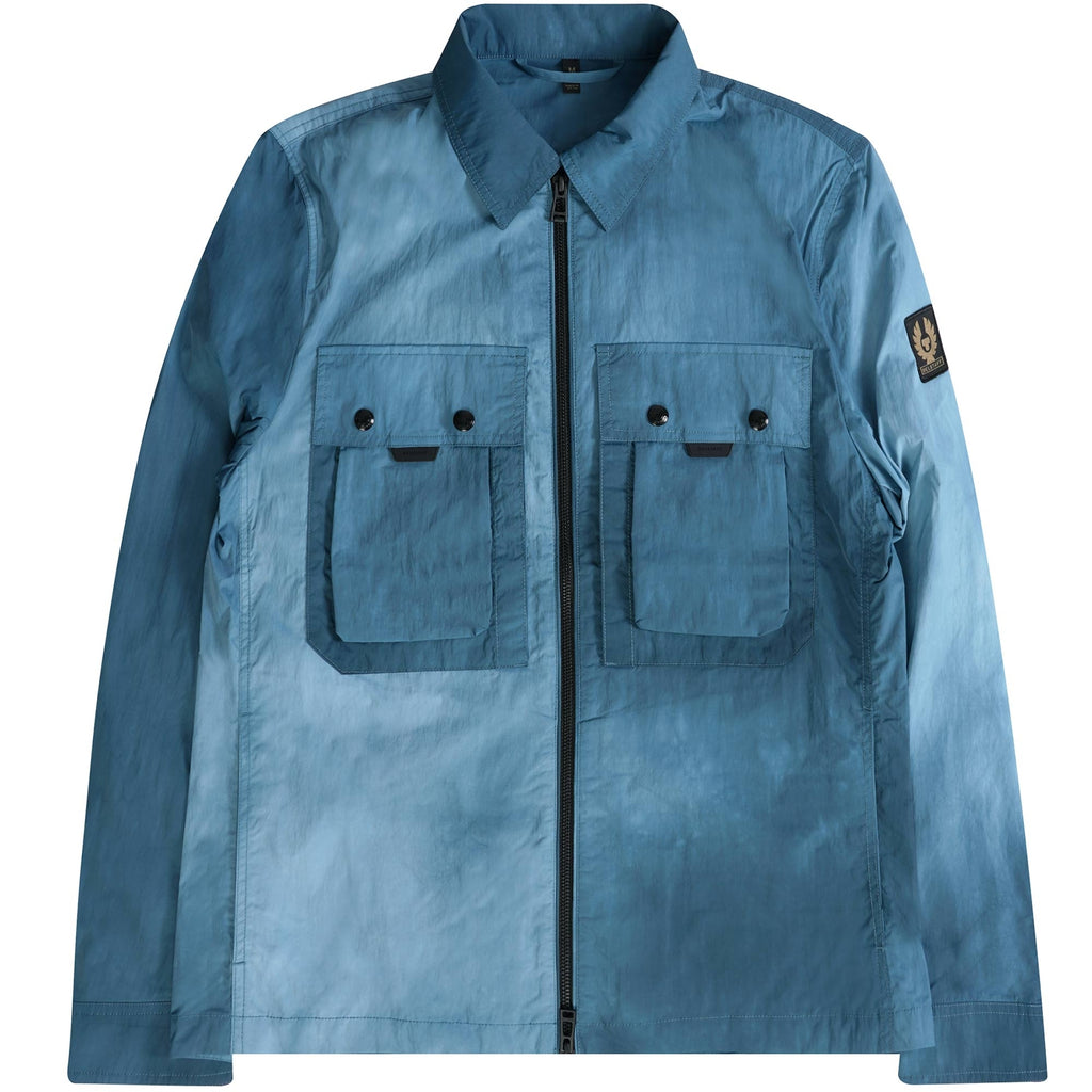 Belstaff Tactical Wave Dye Overshirt - Ocean Blue