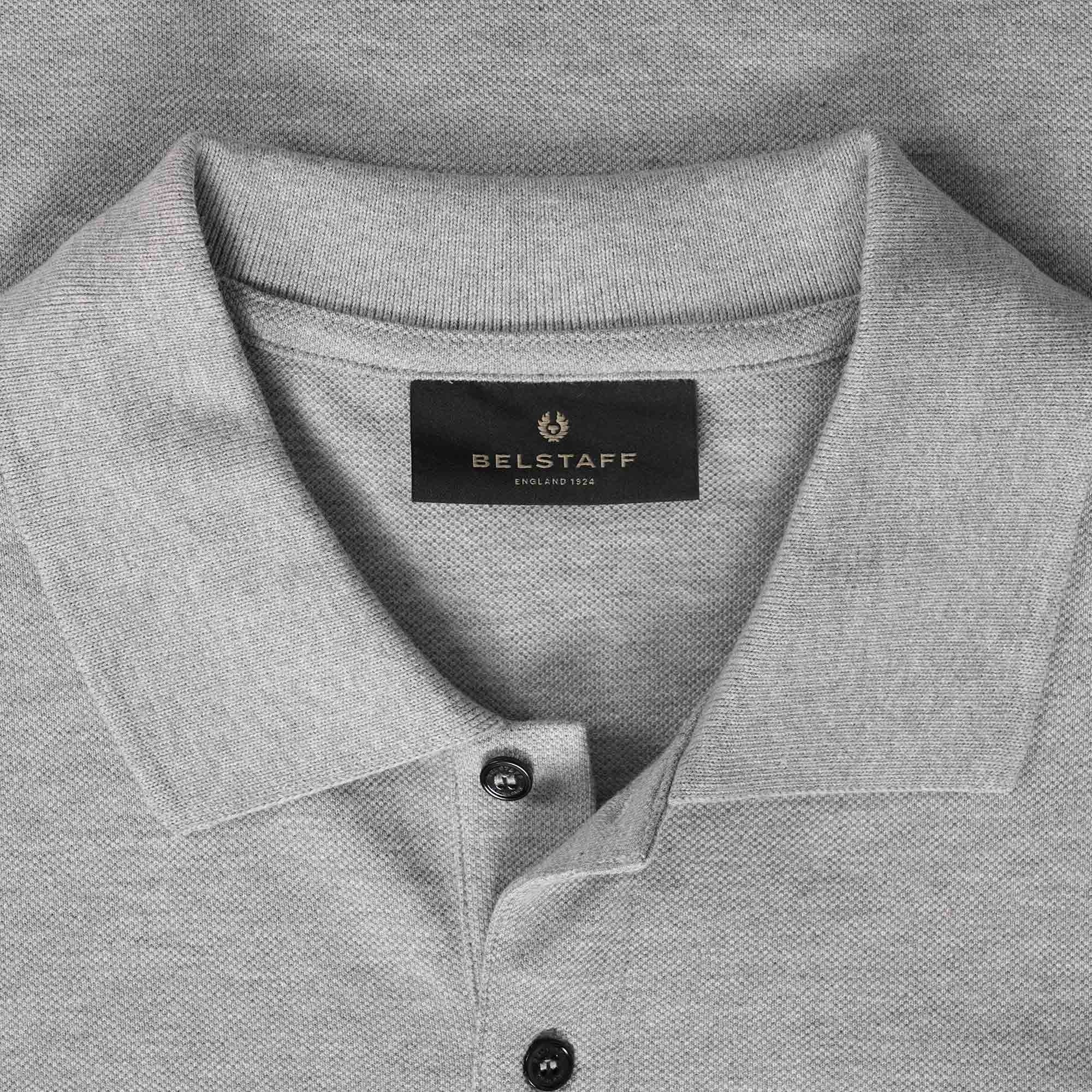 Belstaff Logo Polo Shirt - Grey Melange