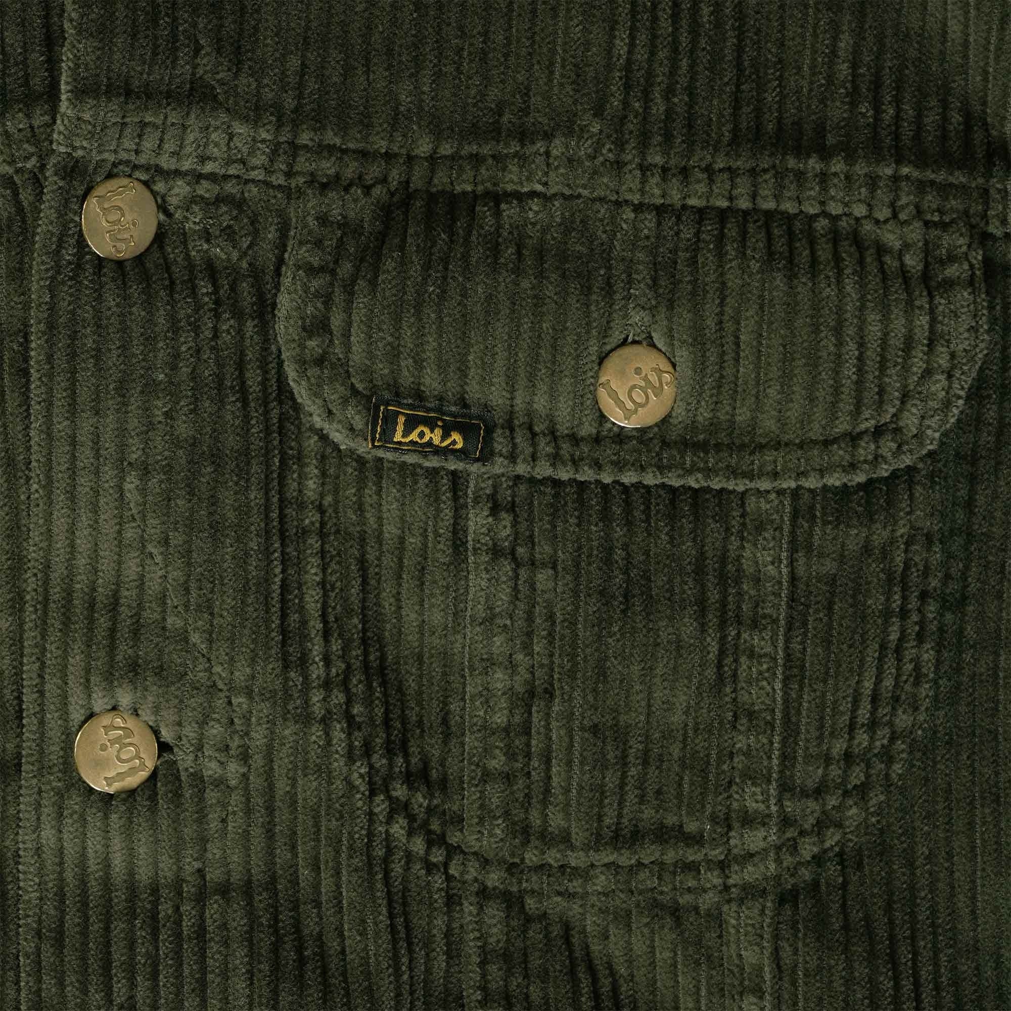 Tejana Jumbo Cord Jacket - Olive Green
