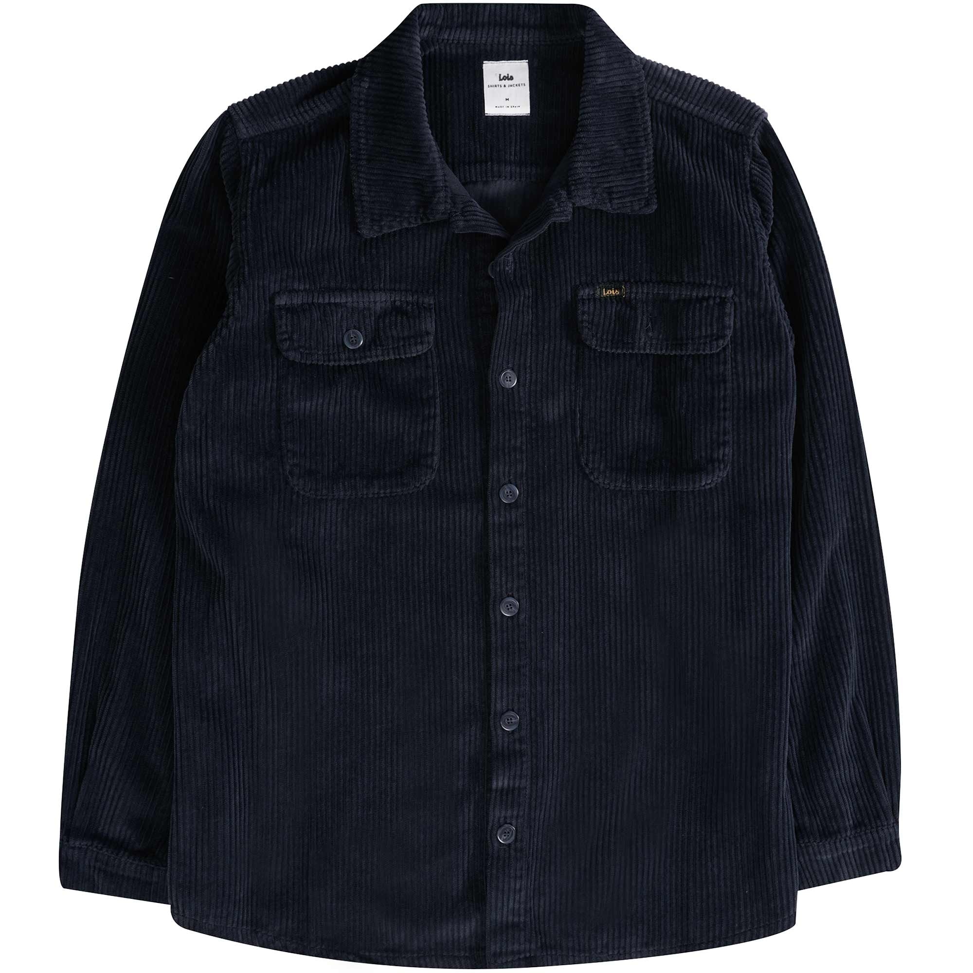 Lois Jeans Fritz Jumbo Corduroy Shirt - Night Sky