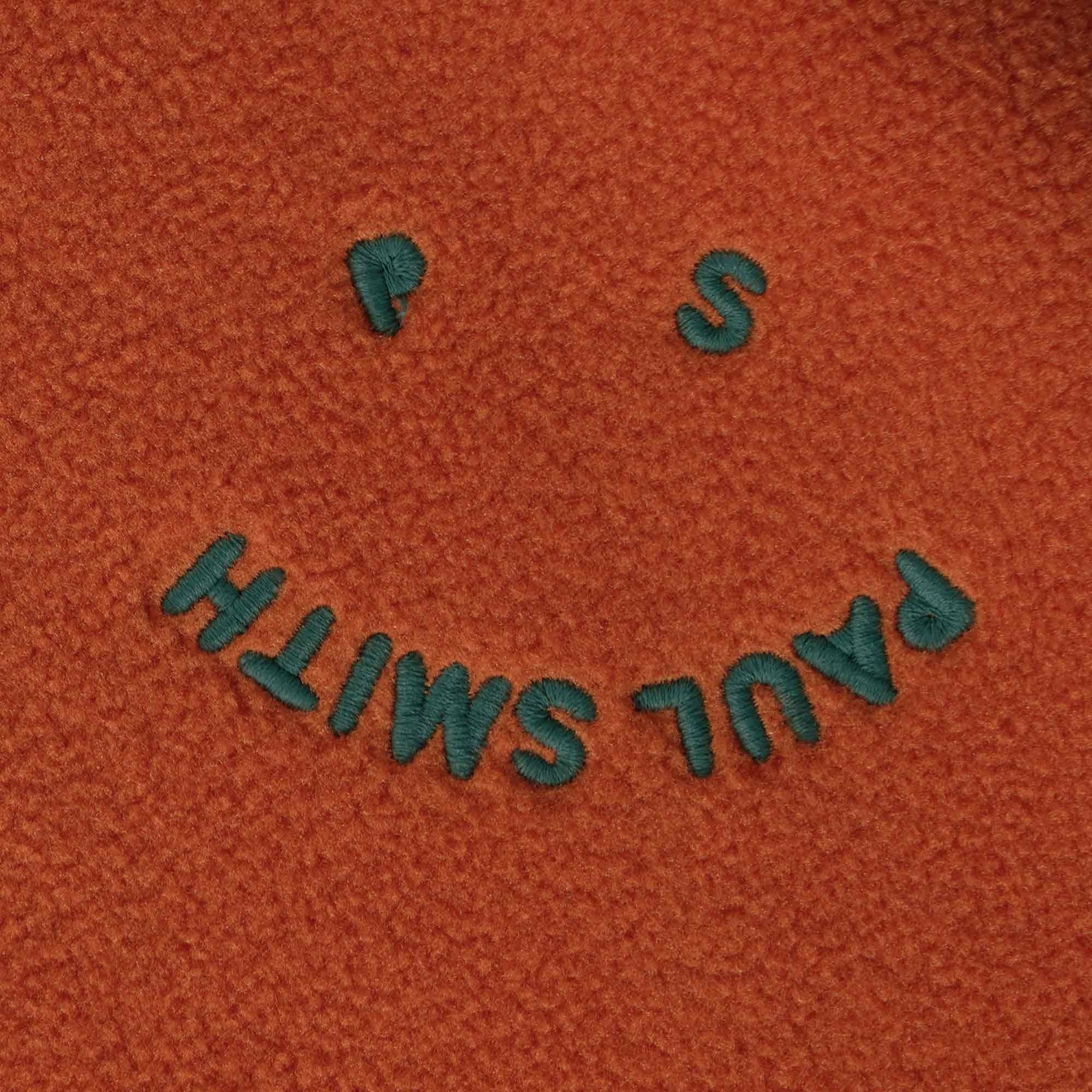 Paul Smith Fleece Happy Hoodie - Dark Rust