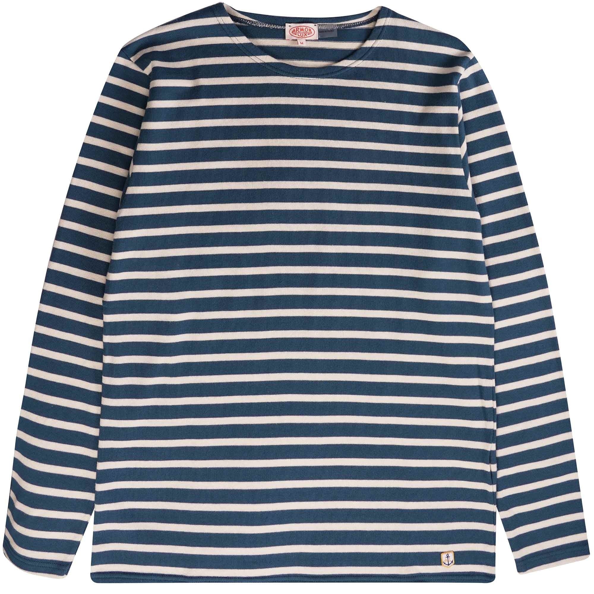 Armor Lux Breton Striped Shirt - Libeccio/Nature
