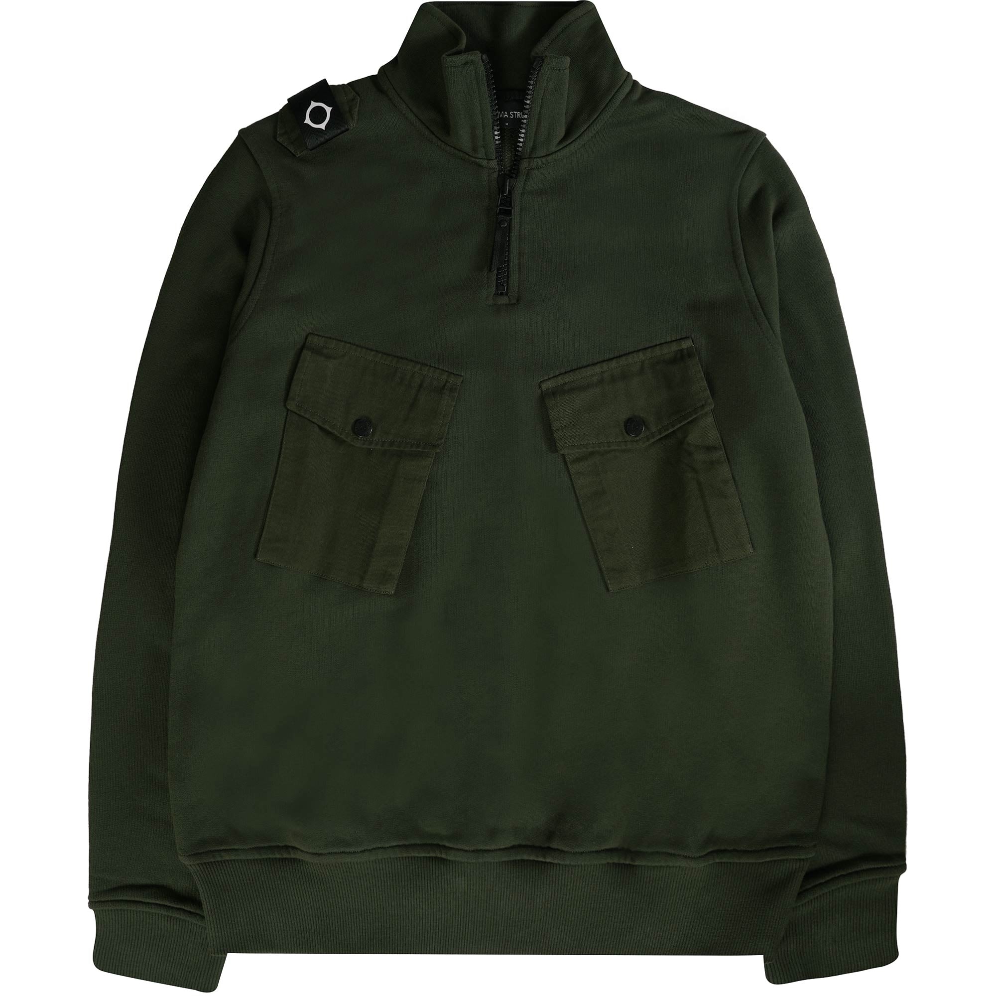 Ma Strum Funnel Neck Zip Sweatshirt - Oil Slick