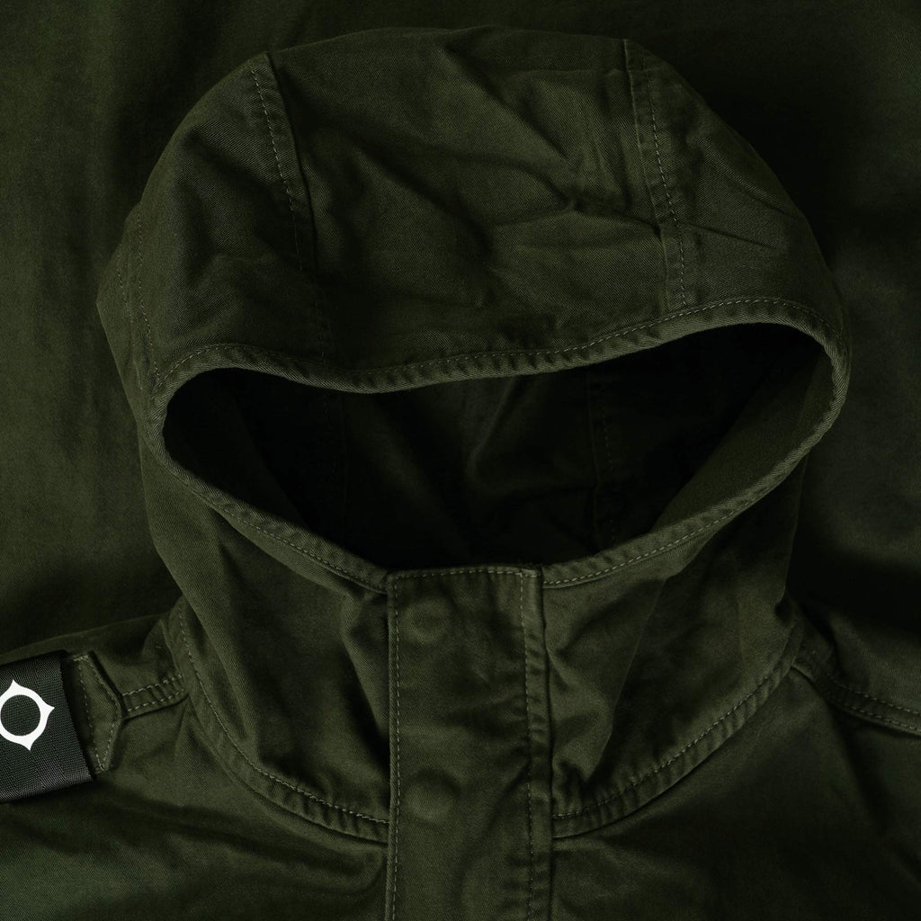 Ma Strum Zip Front Hooded Jacket - Oil Slick