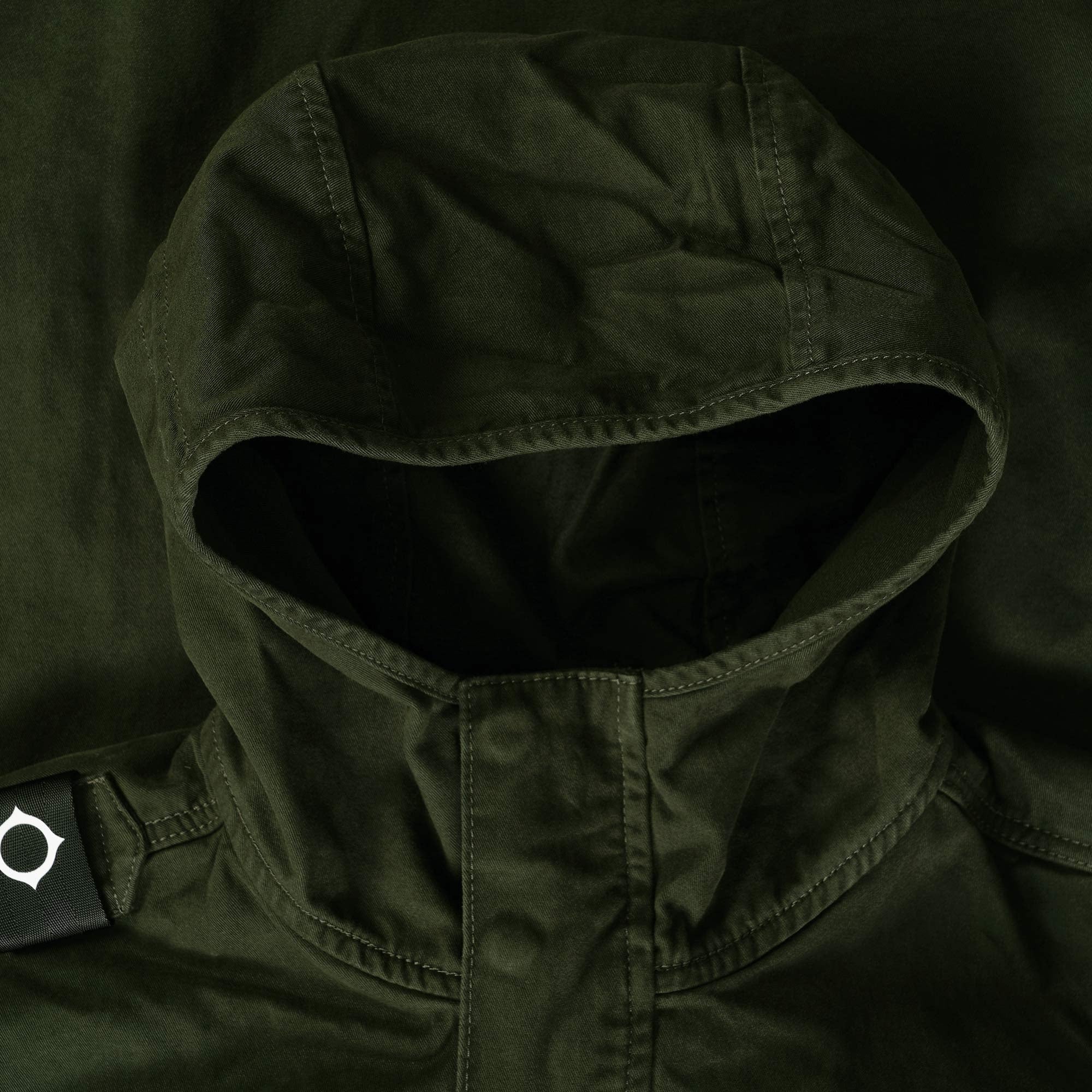 Ma Strum Zip Front Hooded Jacket - Oil Slick