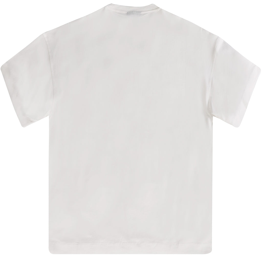 Emporio Armani Embroidered Logo T-Shirt - Mano Bianca