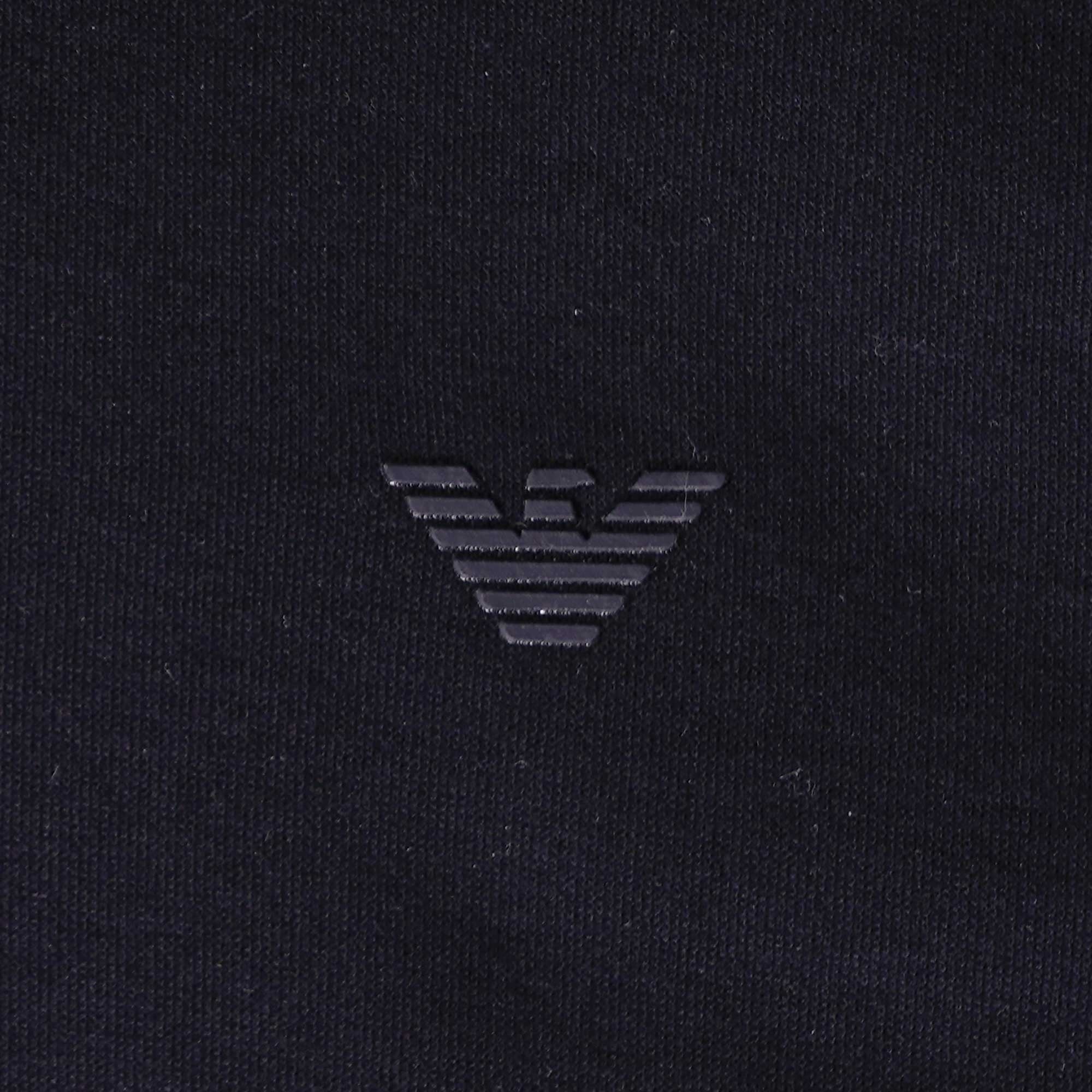 Emporio Armani Long Sleeve Polo Shirt - Blue Navy
