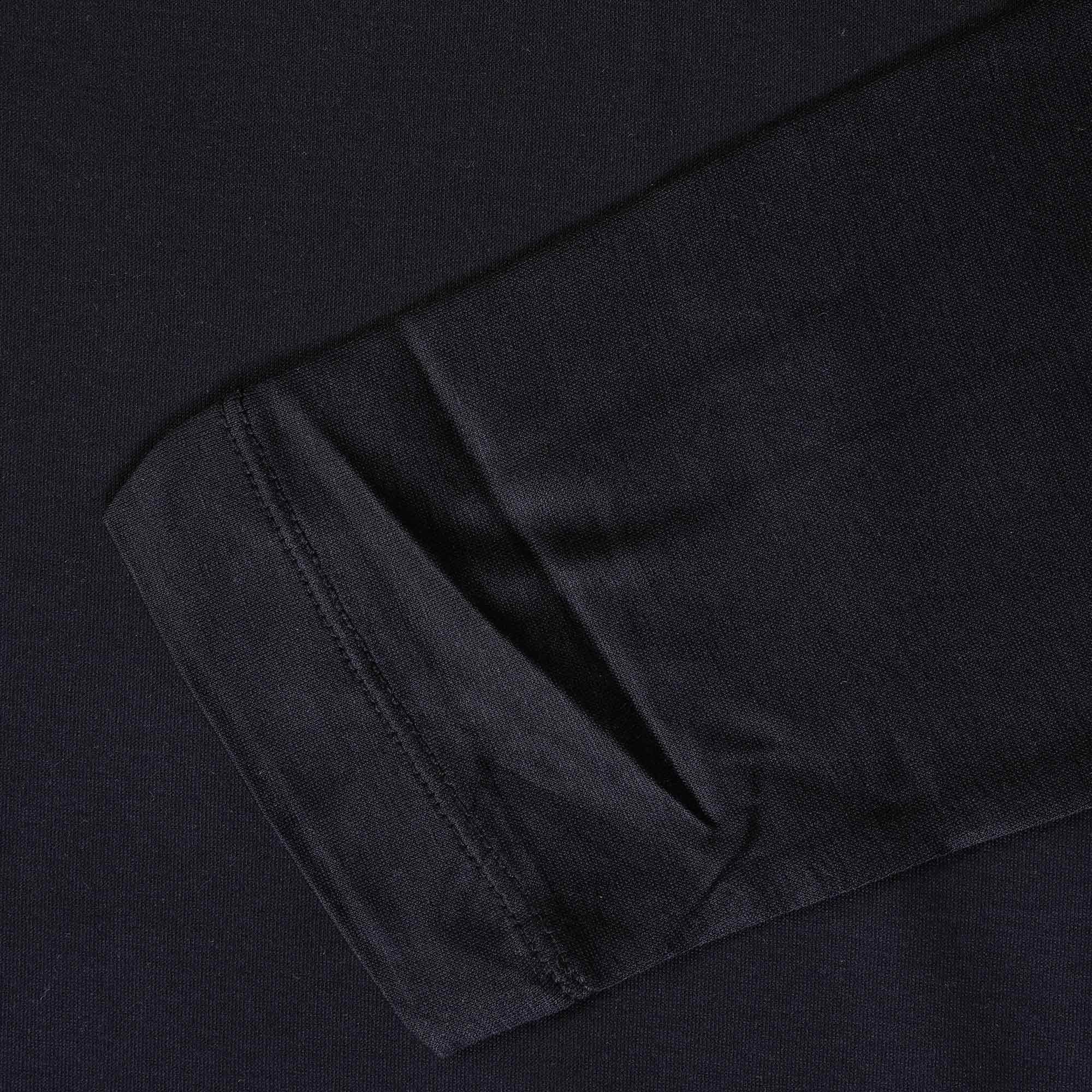 Emporio Armani Long Sleeve Polo Shirt - Blue Navy