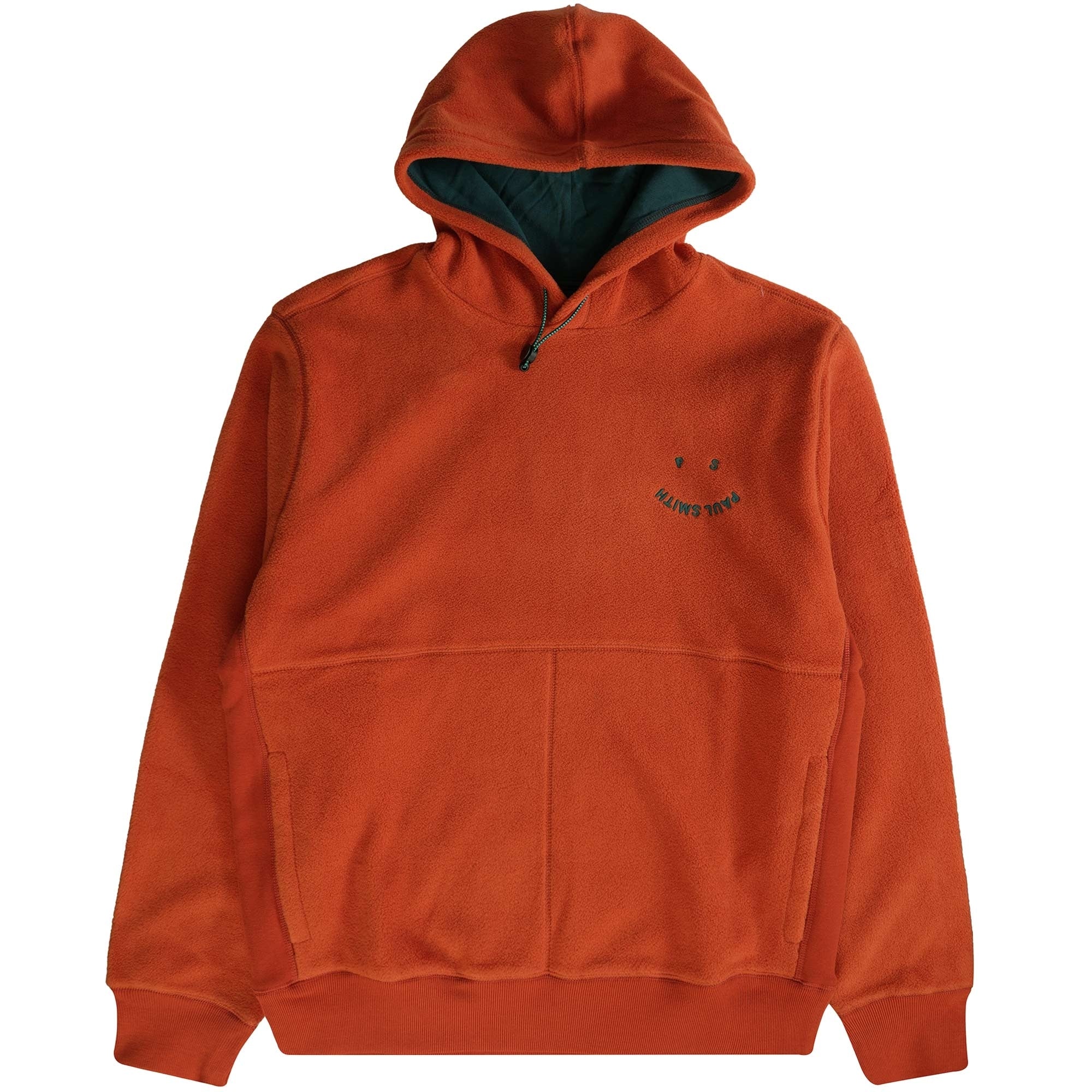 Paul Smith Fleece Happy Hoodie - Dark Rust