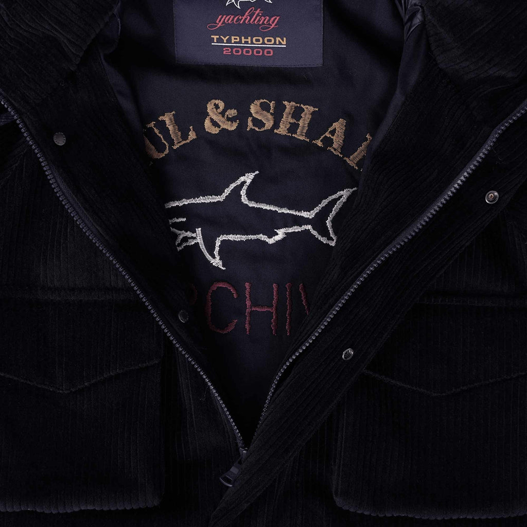 Paul and Shark Typhoon Corduroy Jacket - Blue
