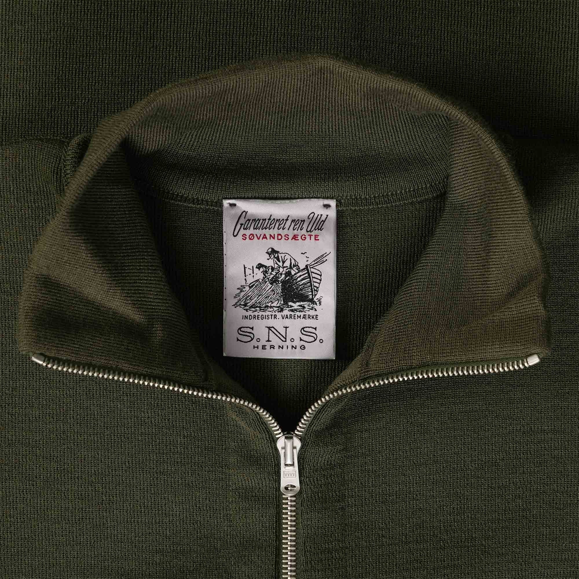 S.N.S Herning Naval Full Zip - Deep Bronze Green