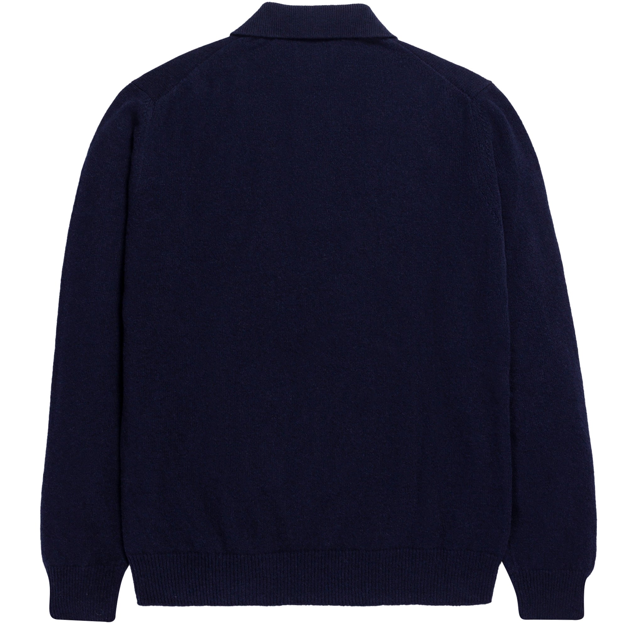 Norse Projects Marco Lambswool Polo Shirt - Navy