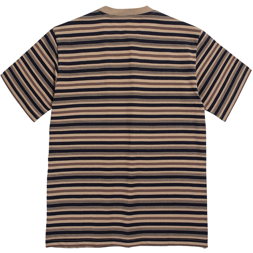 Norse Projects Johannes Multistripe Short Sleeve T-Shirt - Khaki