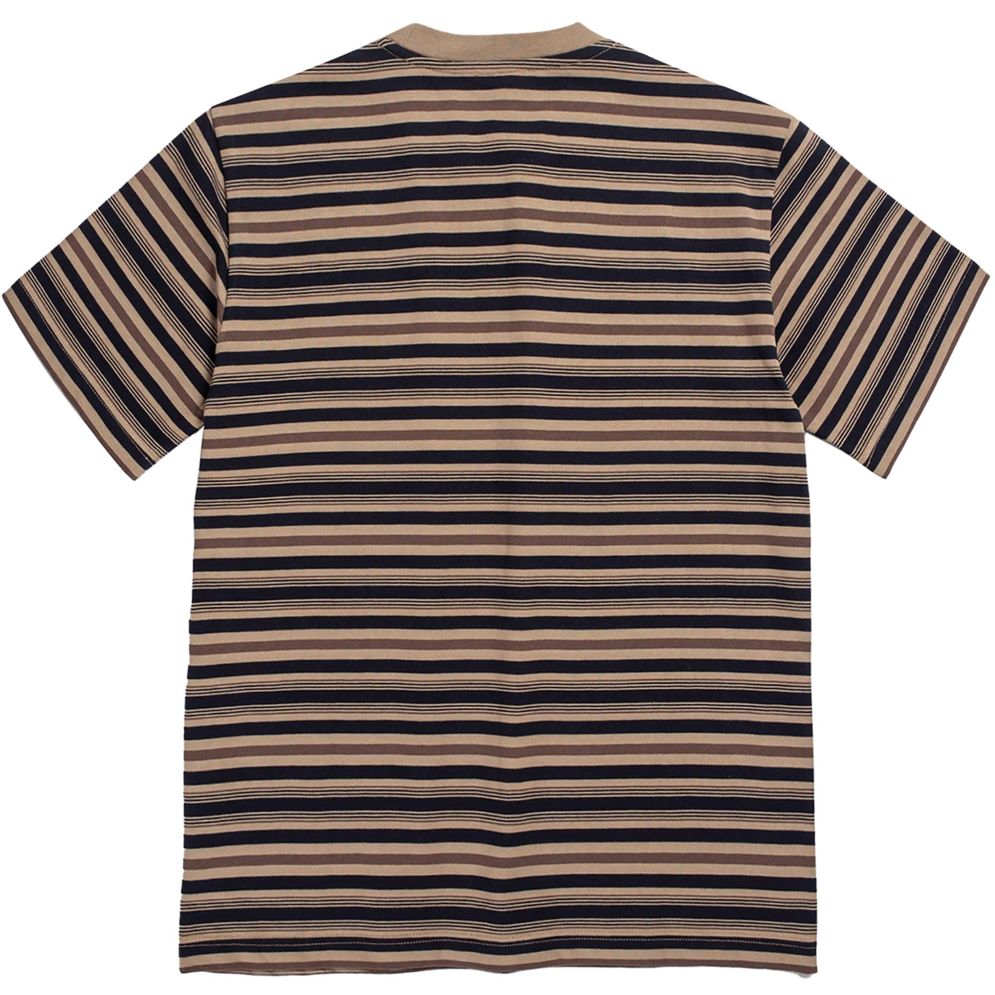 Norse Projects Johannes Multistripe Short Sleeve T-Shirt - Khaki