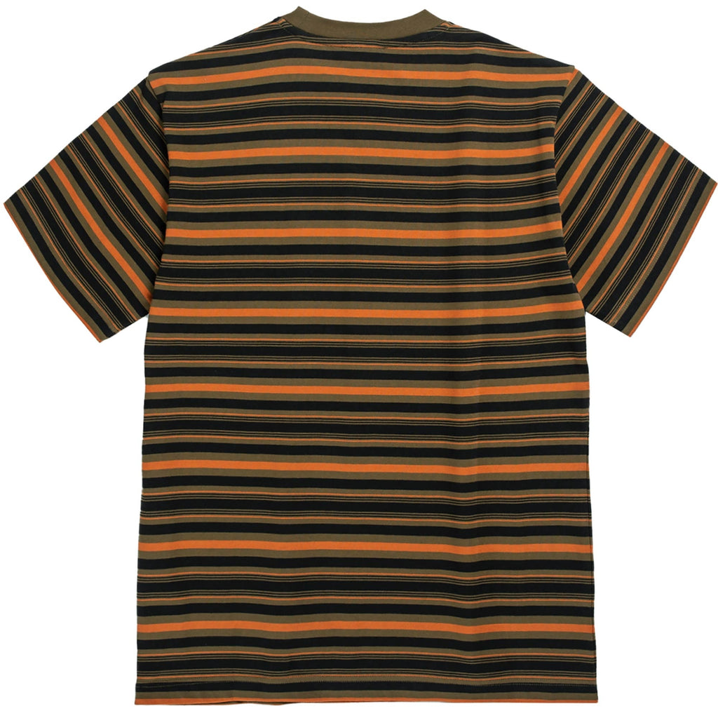 Norse Projects Johannes Multistripe Short Sleeve T-Shirt - Dark Olive