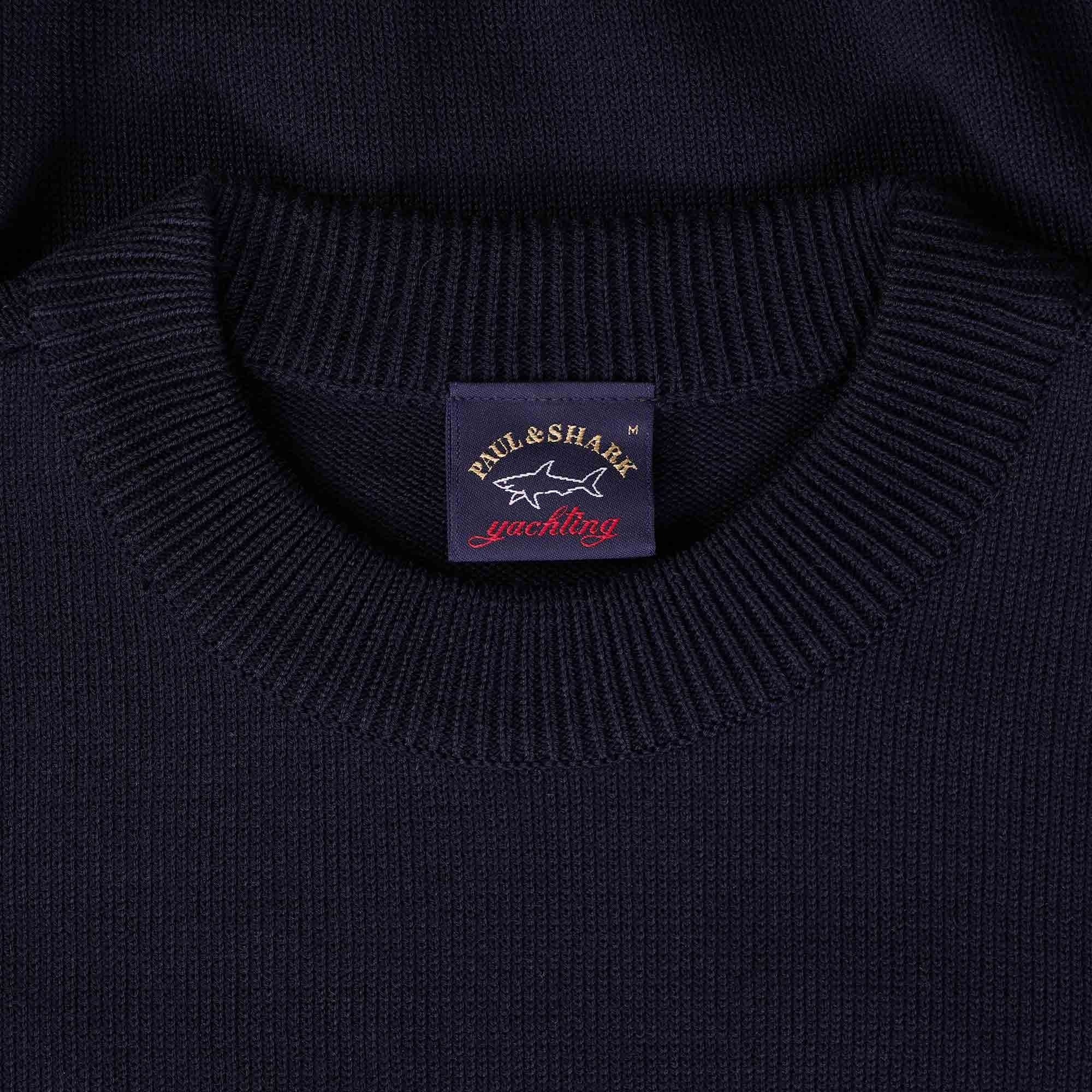 Paul and Shark Wool Crew Neck Jumper - Blue