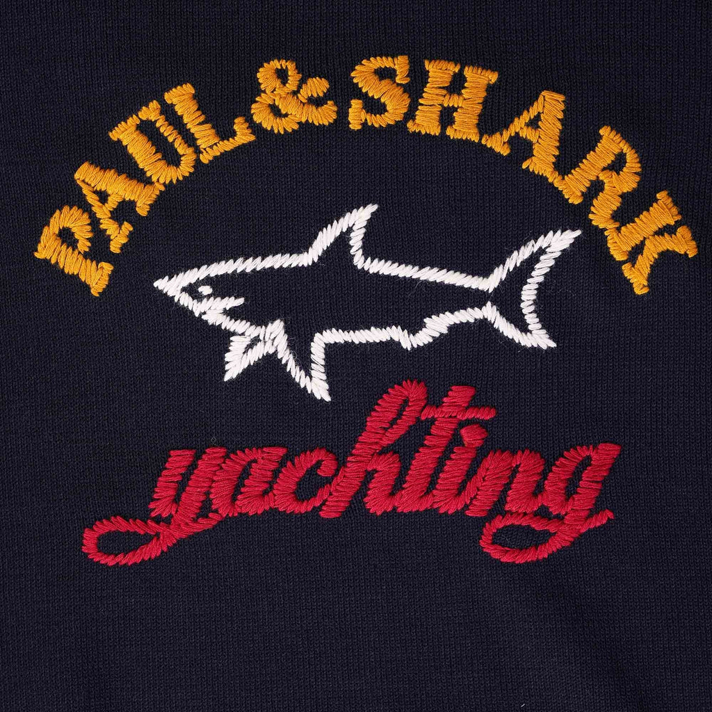 Paul and Shark Wool Crew Neck Jumper - Blue