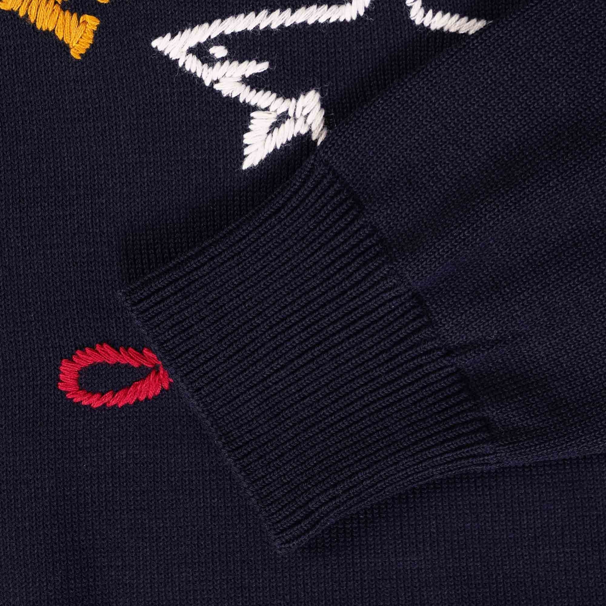 Paul and Shark Wool Crew Neck Jumper - Blue