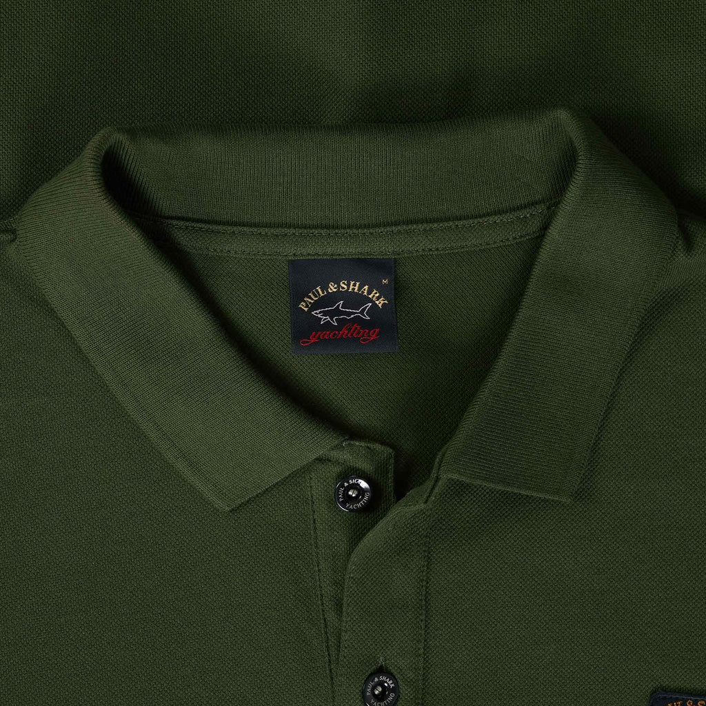 Paul and Shark Short Sleeve Polo Shirt - Khaki