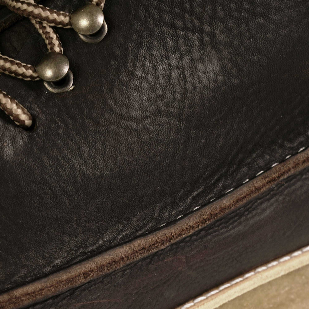 Yogi Fairfield Leather Lace Up Boot - Dark Brown