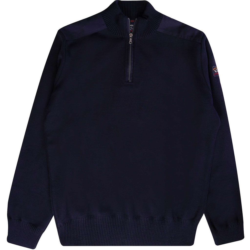 Paul and Shark 1/2 Zip Neck Sweater - Blue