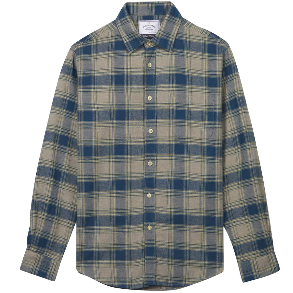 Portuguese Flannel Bazzar Shirt - Blue