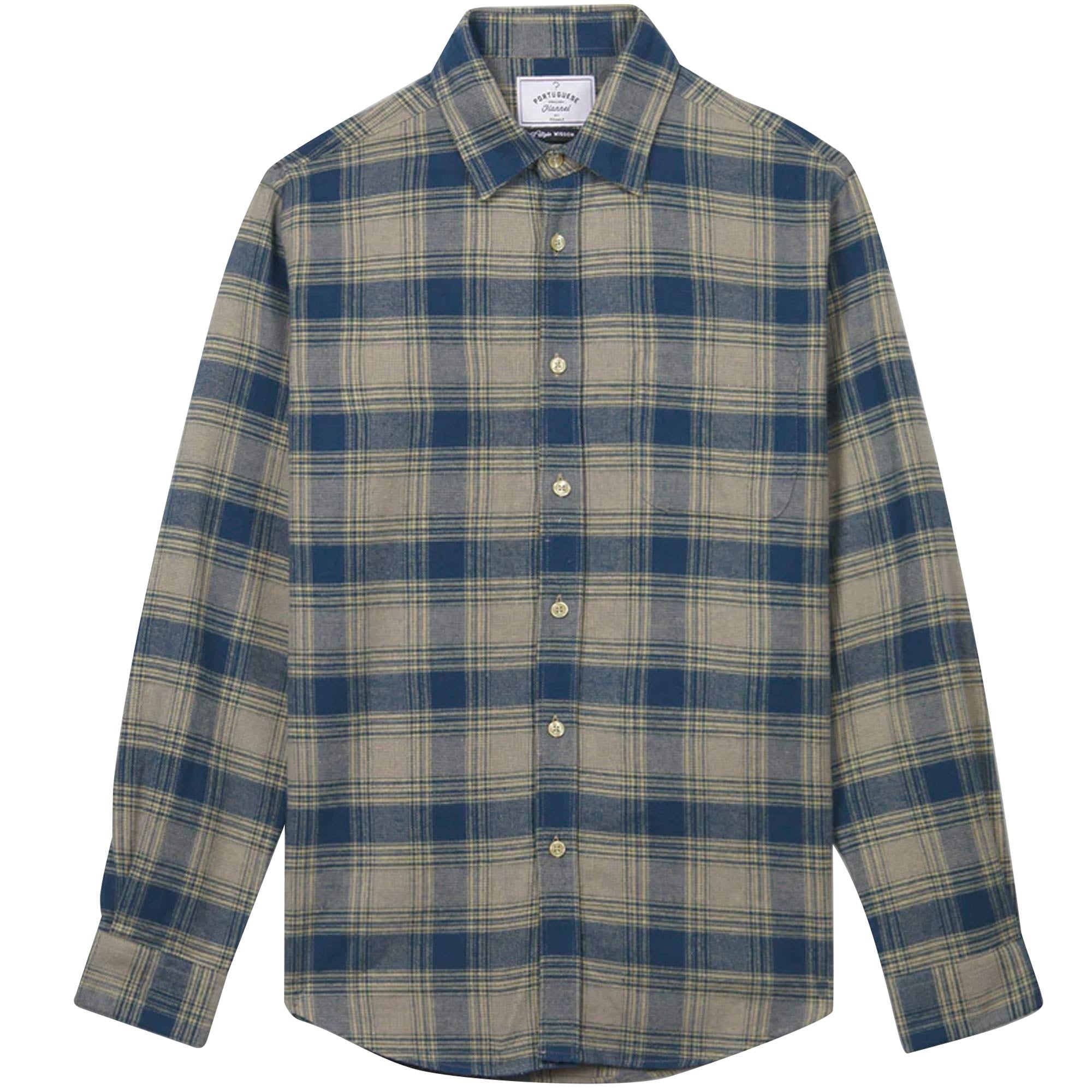 Portuguese Flannel Bazzar Shirt - Blue