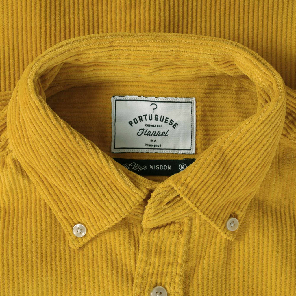 Portuguese Flannel Lobo Corduroy Shirt - Mustard