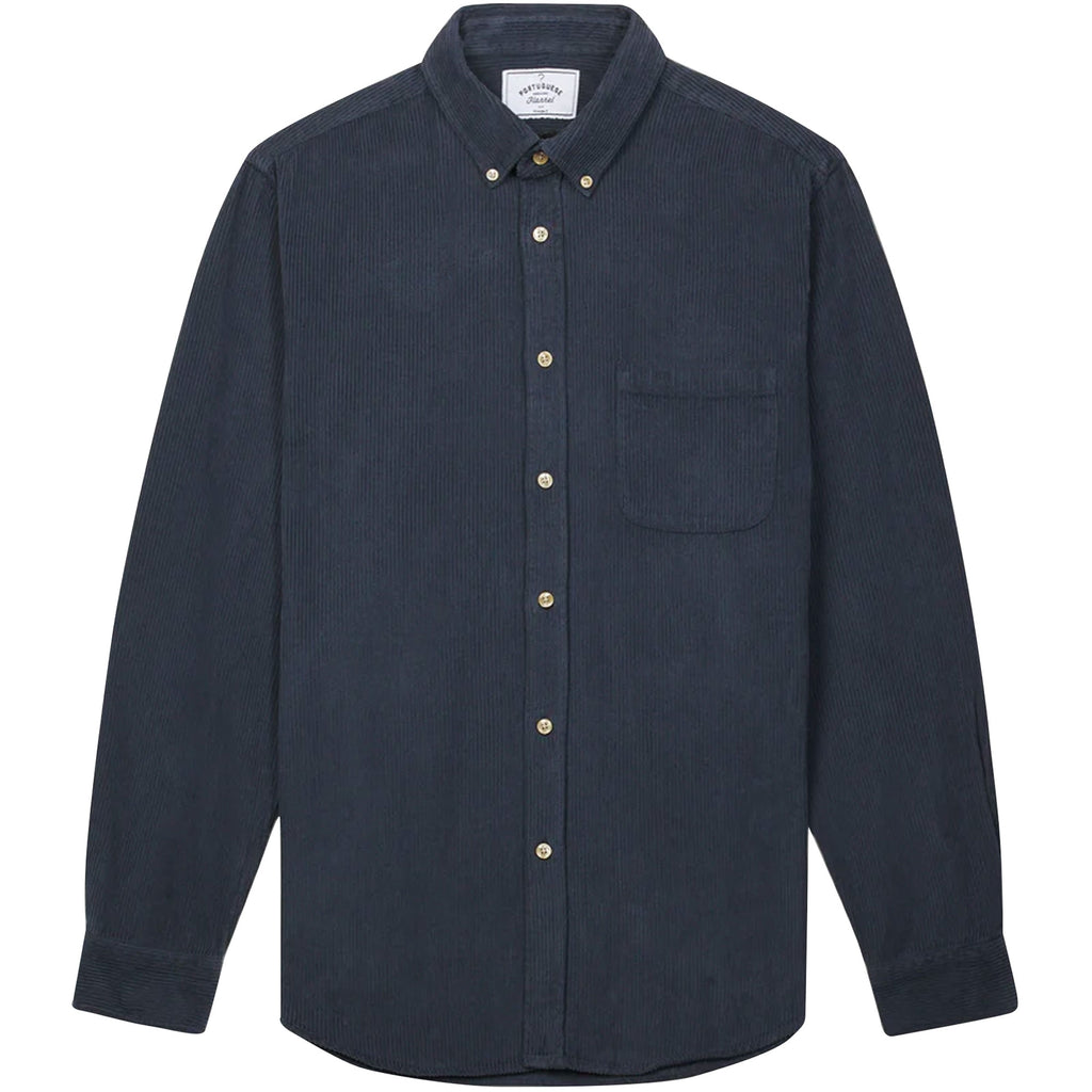 Portuguese Flannel Lobo Corduroy Shirt - Navy