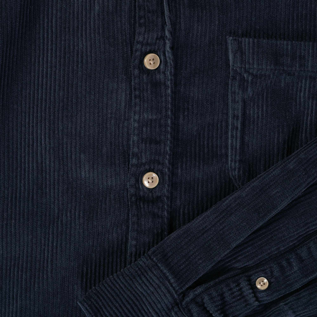 Portuguese Flannel Lobo Corduroy Shirt - Navy