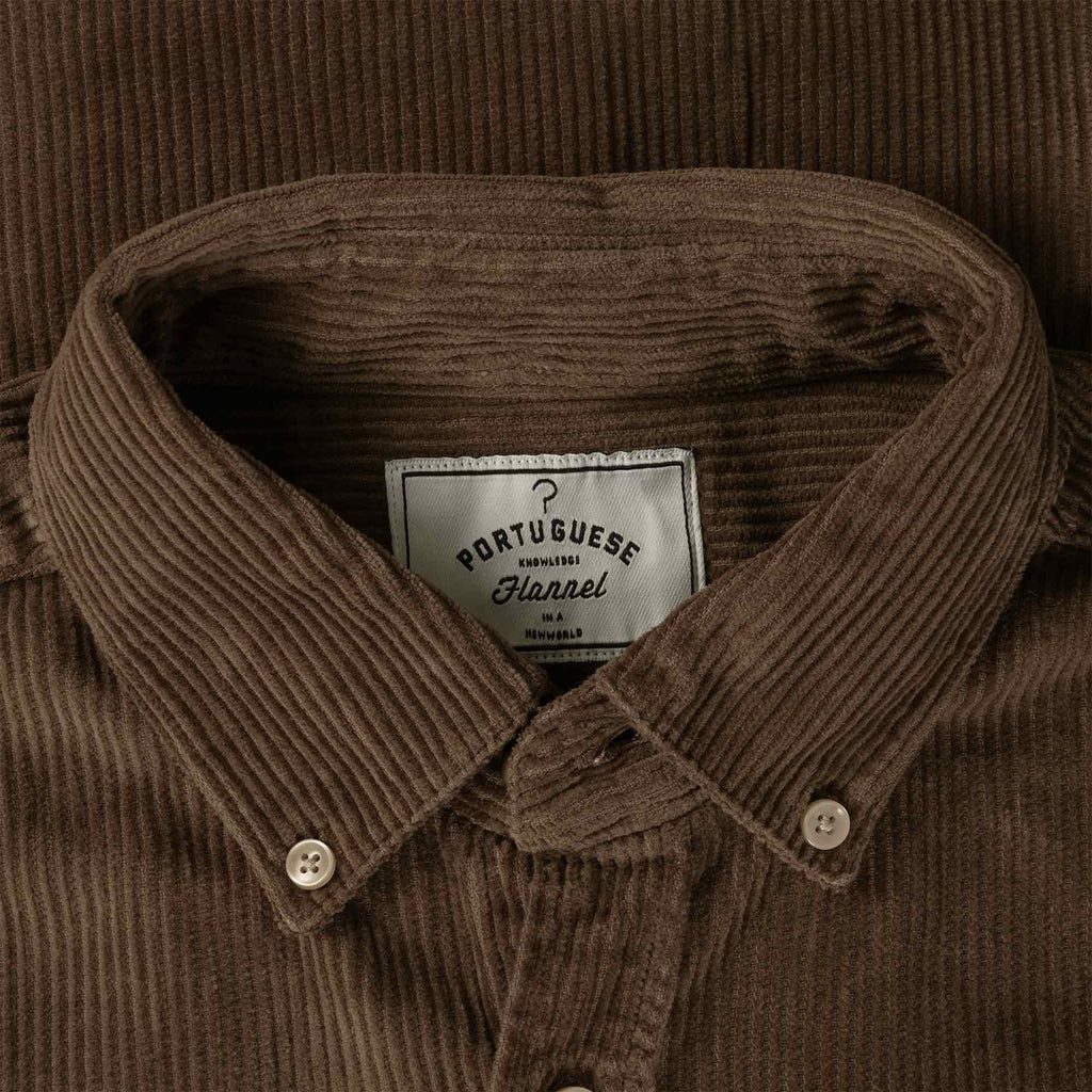 Portuguese Flannel Lobo Corduroy Shirt - Brown