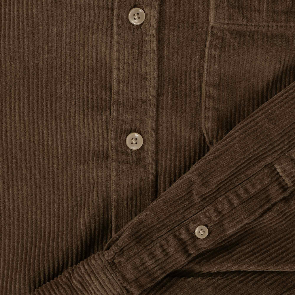 Portuguese Flannel Lobo Corduroy Shirt - Brown