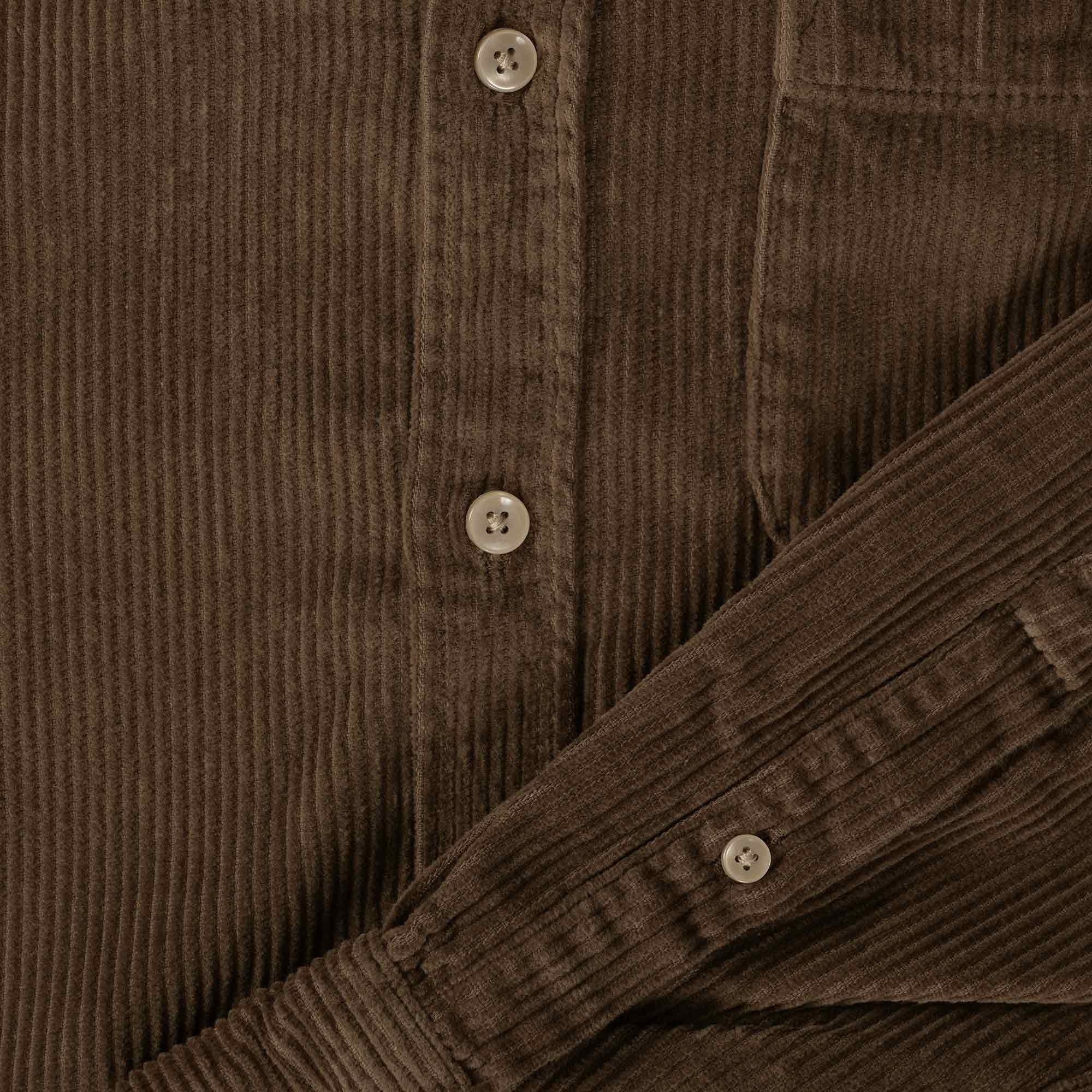 Portuguese Flannel Lobo Corduroy Shirt - Brown