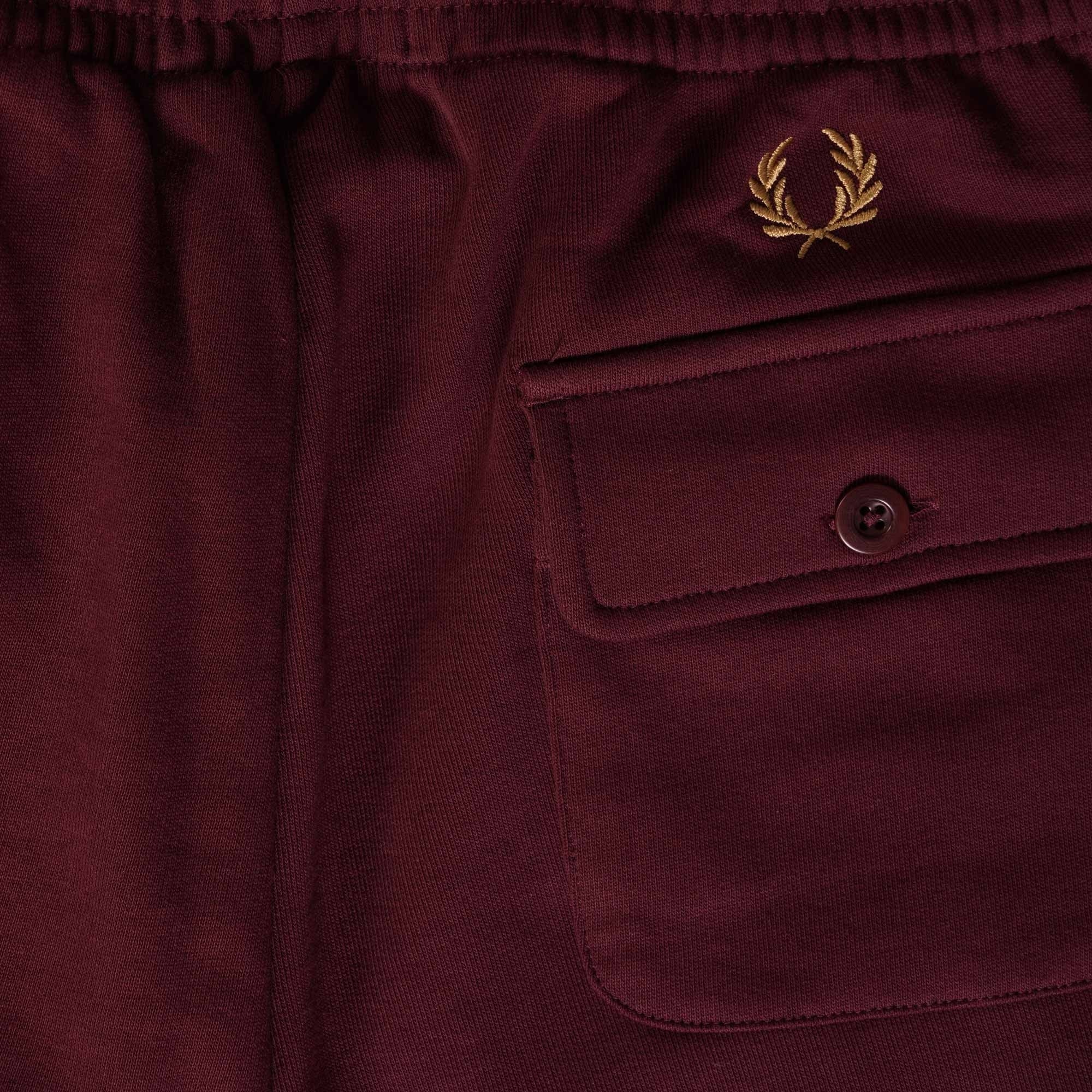 Fred Perry Reissues Pocket Detail Sweat Pants - Oxblood