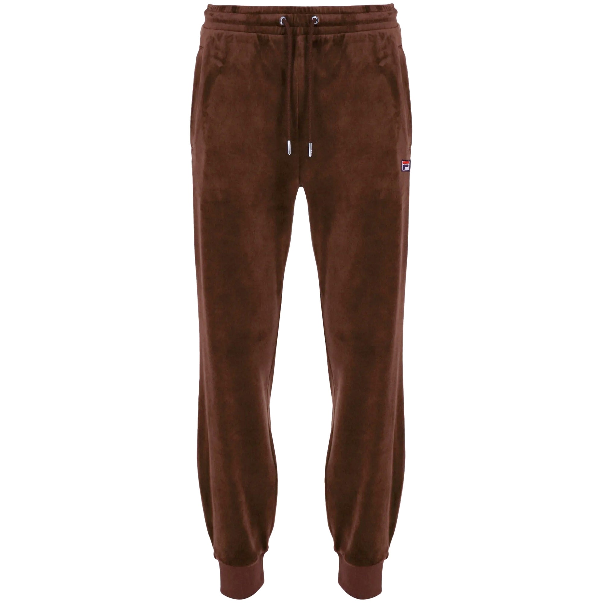 Fila Vintage Lir Velour Track Pant -  Brown Stone