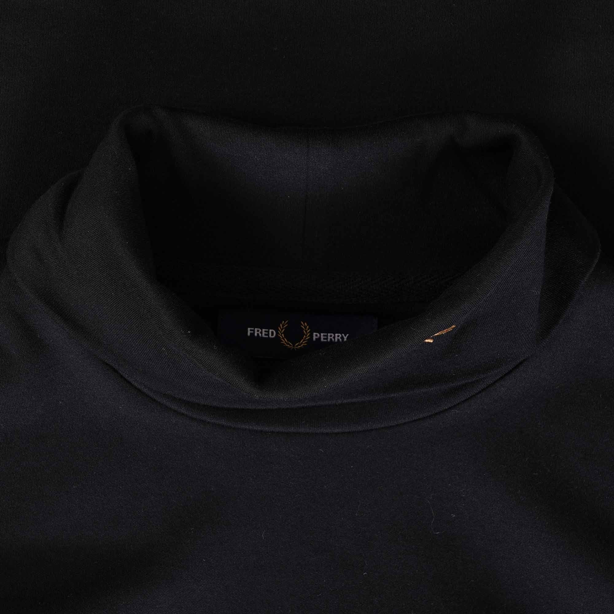 Fred Perry Roll Neck Top - Black