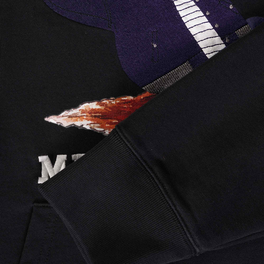 Maison Kitsune Dressed Fox Print Relaxed Hoodie - Black