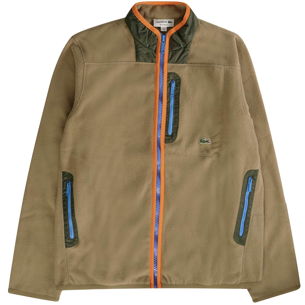 Lacoste Fleece Jacket - Brown
